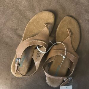 Cream sandals